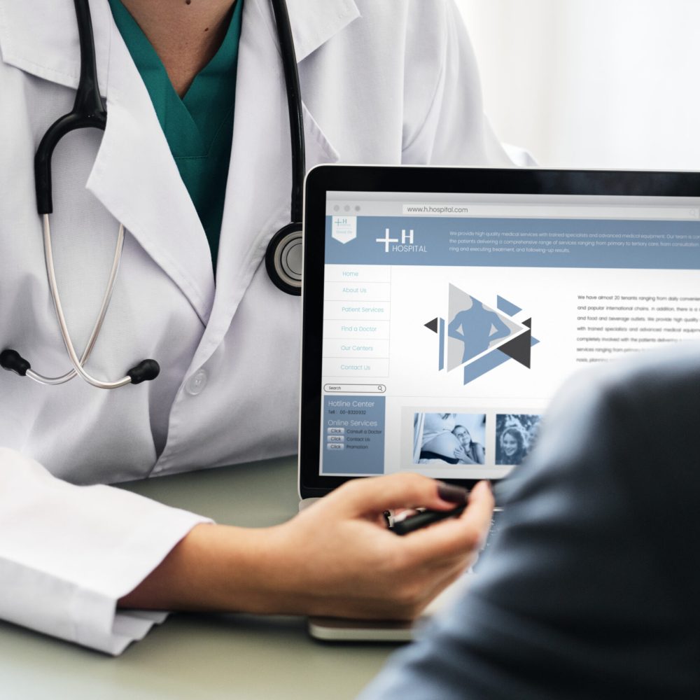 Doctor suggesting hospital program to patient